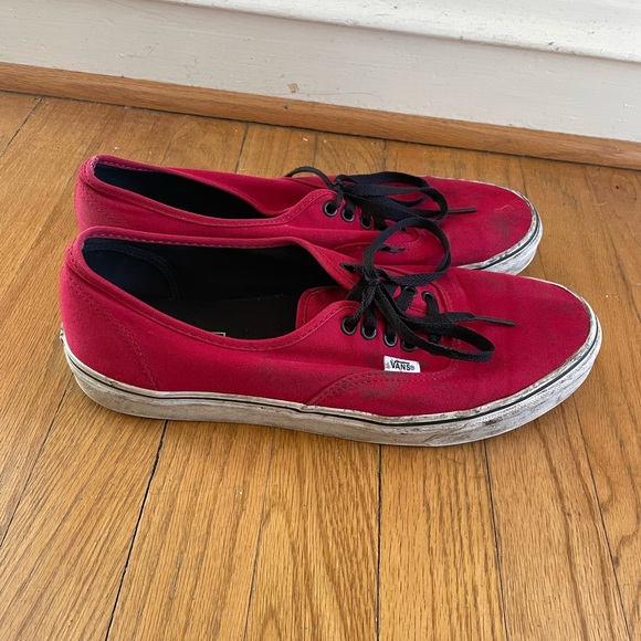 Red and Black Vans - Picture 2 of 4